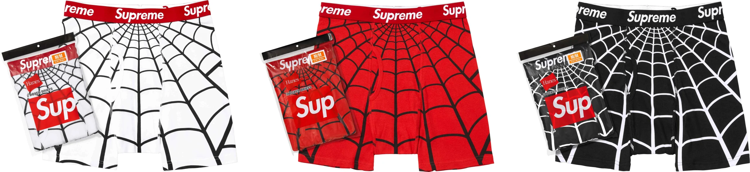 Supreme x Hanes Spider-Man Boxer Briefs 2 Pack SS26 Week 9